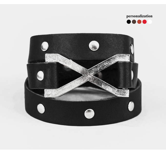 Шкіряний браслет, 8073