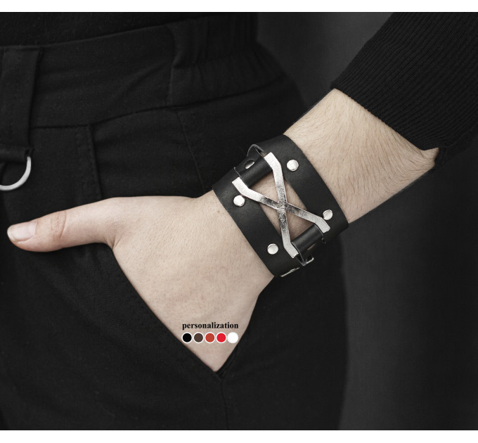 Шкіряний браслет, 8073