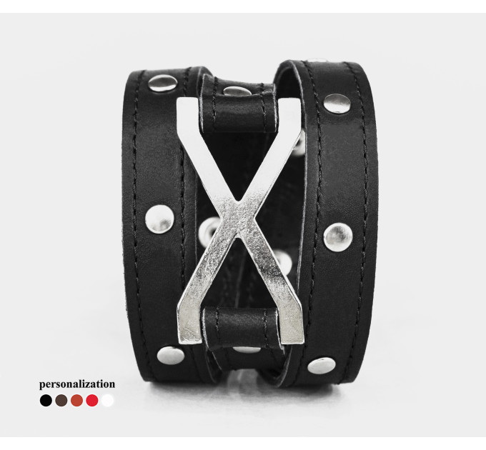 Шкіряний браслет, 8073ст