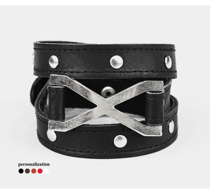 Шкіряний браслет, 8073ст