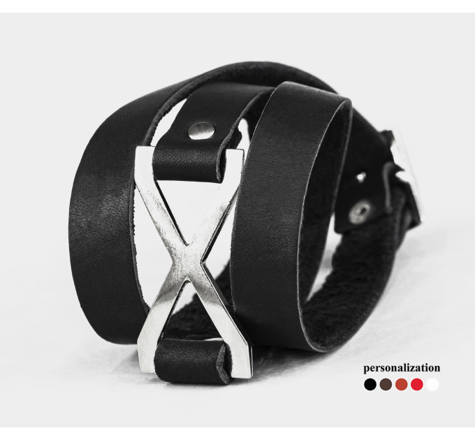 Шкіряний браслет, 8074