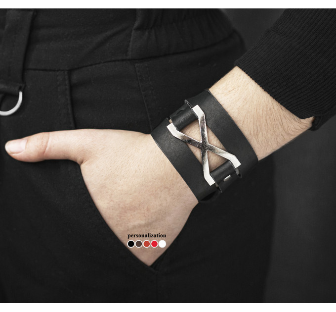 Шкіряний браслет, 8074