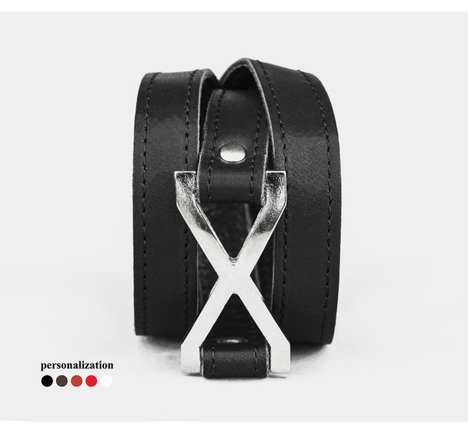 Шкіряний браслет, 8074ст