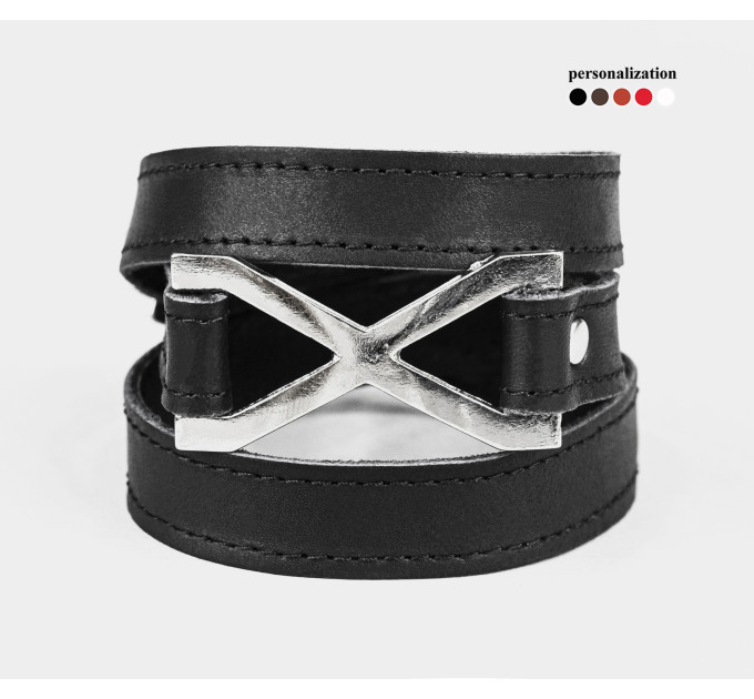 Шкіряний браслет, 8074ст