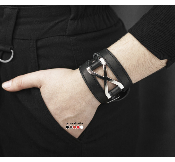 Шкіряний браслет, 8074ст