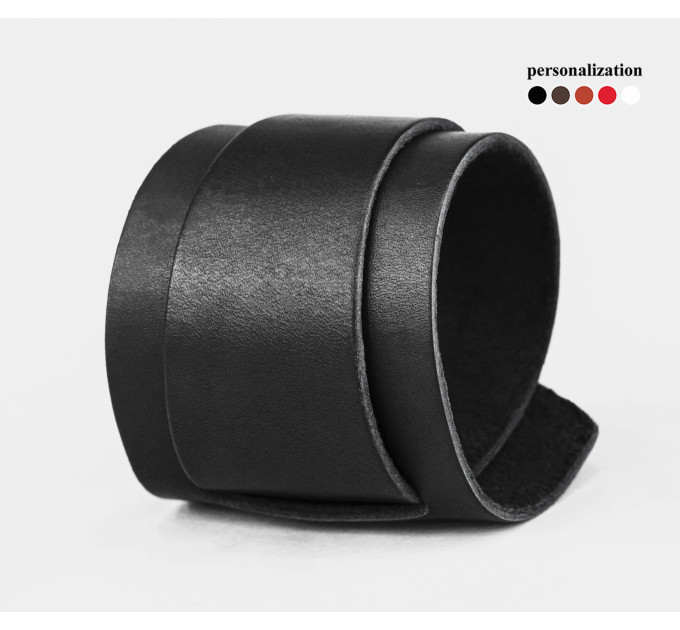 Широкий шкіряний браслет, 8200